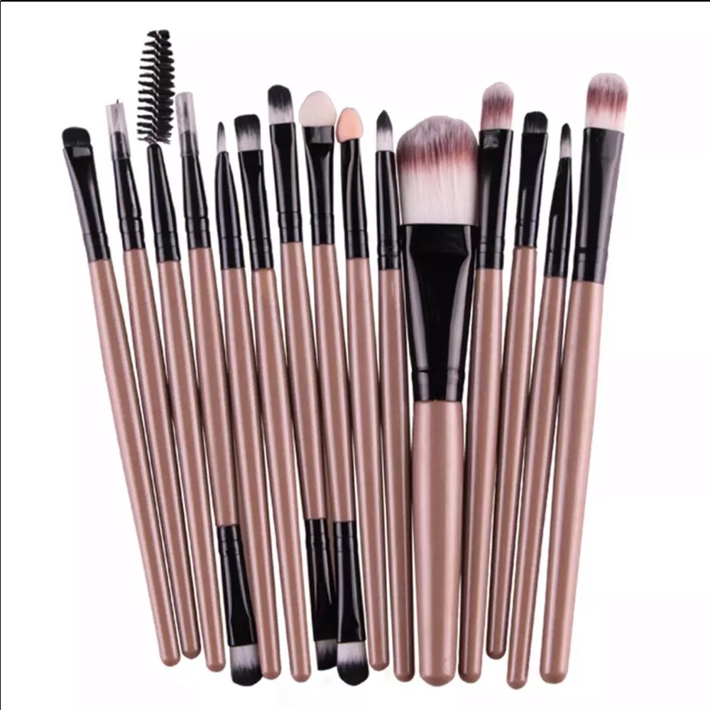 15pc w/Travel Bag Makeup Brush Set - Picture 3 of 7
